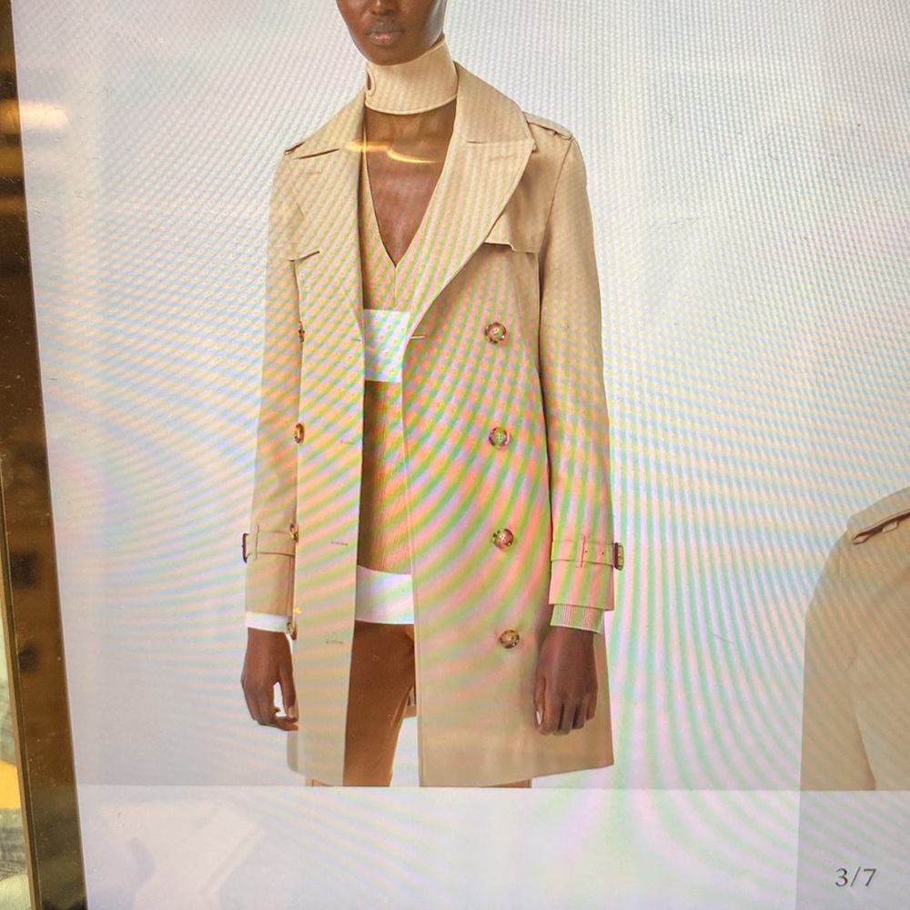 Burberry Shirt Islington Trench Coat Size 4